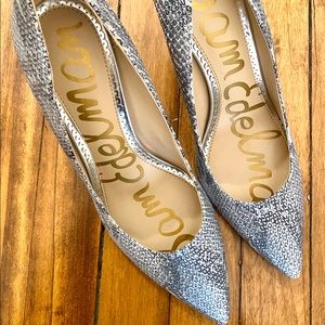 Sam Edelman Metallic Snake print Pumps